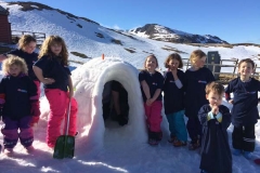 Igloo building at Snow Fest